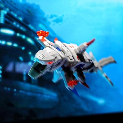 52TOYS BEASTBOX BB-17GW Great White Deformation Toys Action Figure, Converting Toys in Mecha and Cube, Perfect Birthday Party Gift for Teens and Adults, Based on Shark thumbnail 2