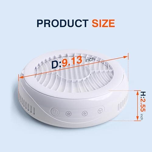 Goodoo Nail Dust Collector, Compact Nail Dust Collector for Beginner with Reusable Filter for Acrylic Nail Polishing Manicure Dust Collector Nail Tech Salon Home thumbnail 7