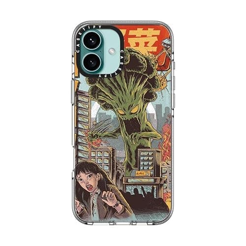 CASETiFY Clear iPhone 16 Plus Case [Not Yellowing / 6.6 ft. 3X Military Grade Drop Protection/Compatible with Magsafe] - Broccozilla - Clear thumbnail 4