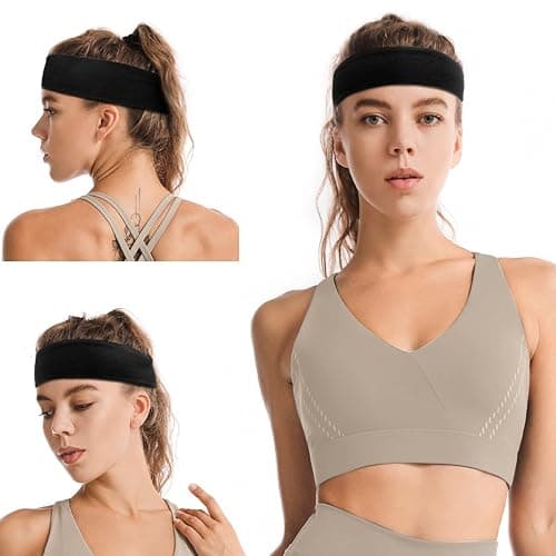 TERSE Hair Bands for Women's Hair Thin Cloth Headbands for Women Soft Stretchy Head Bands Solid Hair Hands thumbnail 7