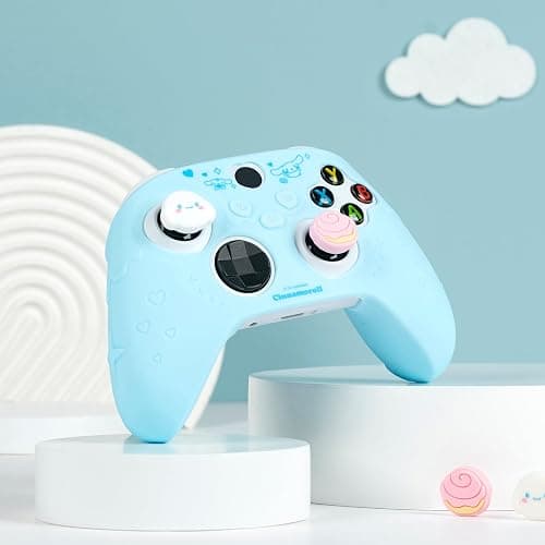 Kuitmor Cover Skin for Xbox Series X Controller, Soft Silicone Ergonomic Protective Cover Skin Case Compatible with Xbox Wireless Controller with 2 Thumb Grip Caps - DEG thumbnail 8