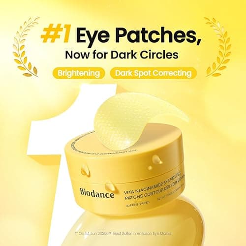BIODANCE Hydrogel Eye Patches for Under Eye, Vita Niacinamide (60 Count) | Dull Spot Patches for Face & Uneven Skin Tone, Travel Essentials, Self Care Gifts for Women, Korean Skin Care thumbnail 2