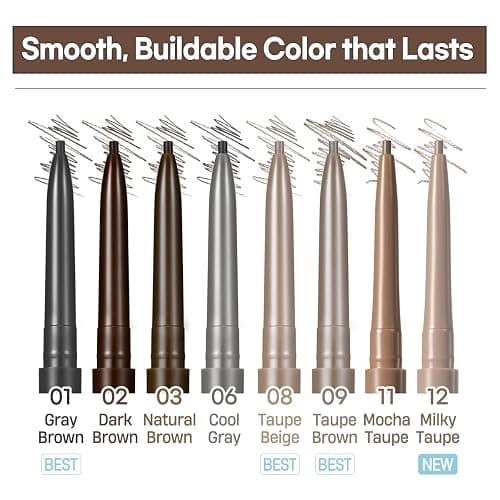 Peripera Speedy Skinny Brow Eyeliner - Long Lasting Super Slim Smudge Proof - Dark Brown - 1.5mm thumbnail 4