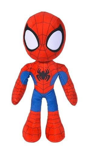 Simba 6315875810X06-Disney Marvel Spidey, 25cm Plüschfigur mit Glow in the Dark Augen, Spiderman Filmfigur, Plüschspielzeug, Spinne, Comic Figur, Superheld, ab den ersten Lebensmonaten geeignet - Image 1