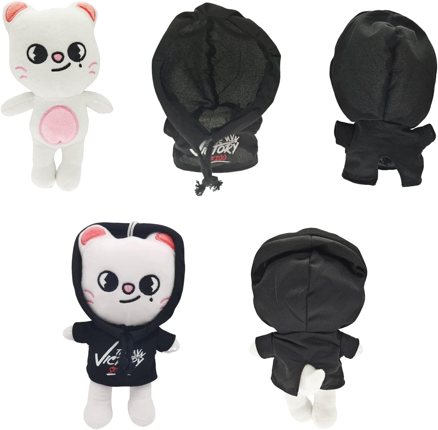 Cute Stray Kids Plush,9.8In Kawaii Skzoo Plush Toys,Creative Soft Stuffed Cartoon Toy Gift Toys for Kids Fans (Jiniret) - Jiniret thumbnail 2