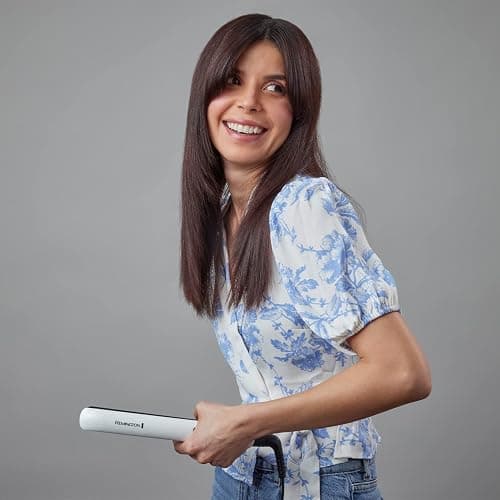 Remington Shine Therapy Hair Straightener with Advanced Ceramic coating infused with Moroccan Argan Oil for sleek & smooth glide, Floating plates, Digital display, 9 settings 150°C–230°C, S8500 thumbnail 5