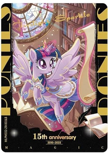 KAYOU My Little Pony Friendship Eternal Trading Cards – Moon Edition Series 2 – 24 Packs, 192 Cards – Anniversary Celebration Edition – English Booster Box thumbnail 7