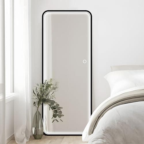DlandHome Full Lenth Mirror with LED Lights, Free Standing Floor Mirror thumbnail 3