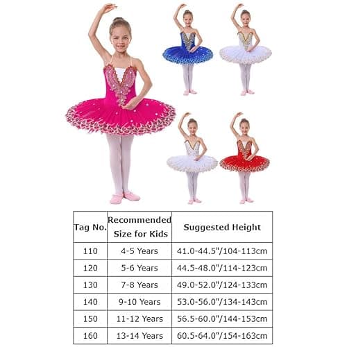 IBAKOM Girls Ballet Dance Dress Swan Lake Sling Strap Lace Pearl Embroidery Camisole Gymnastic Leotard Tutu Costume Figure Skating Dancewear Ballerina Outfit thumbnail 7
