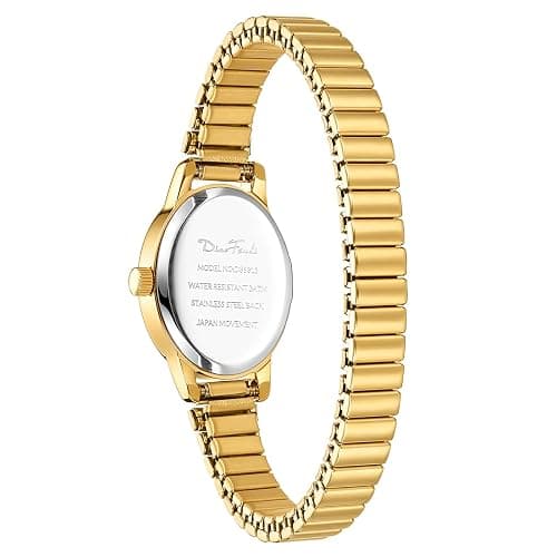 Diaofendi 3 Sizes (S/M/L) Small Gold Watches for Women - Fit 5"-8" Expansion Band, Valentine's Day Gifts for Mom Wife, Easy Read Ladies Quartz Watch, Water Resistant thumbnail 4