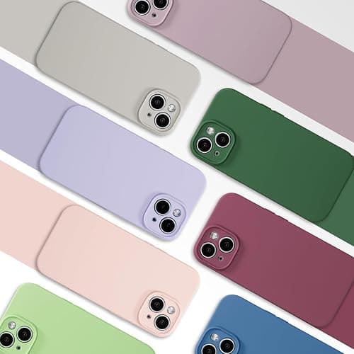 UCASONG for iPhone 13 Case Silicone,with [Full Camera Protection][Soft Anti-Scratch Microfiber Lining],Liquid Silicone Ultra Slim Shockproof Phone Case for Men Women Girls-Baby Blue thumbnail 7
