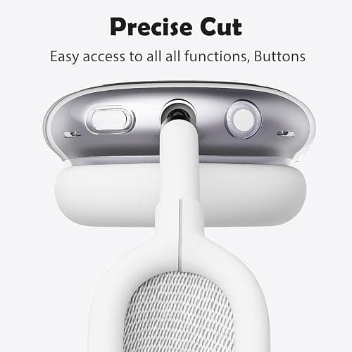 BlHMCASE Headphone Cover for AirPods Max, Cute Black Polka Dot Clear Ear Cups Covers, White Silicone Ear Pad Case Headband Cover for Apple AirPods Max thumbnail 4