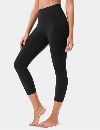 Colorfulkoala Dreamlux No Front Seam Leggings for Women High Waisted Capris 21" Inseam Yoga Pants thumbnail 4
