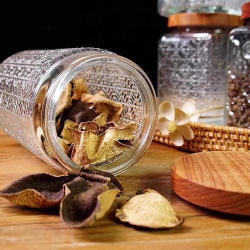 Livejun Vintage Glass Coffee Food Storage Jars with Acacia Lids Airtight Storage Coffee Containers Design Canisters set Kitchen Wide Mouth Glass Jars for Cookies,Tea,Sugar 1000ml (33.8OZ) Set of 3 thumbnail 2