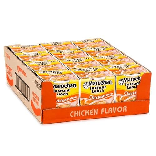 Maruchan Instant Lunch Ramen Noodles, Chicken Flavor – Japanese-Style Instant Noodle Soup, Easy Meal Ready in 3 Minutes – 2.25 Oz. (12 Pack) - Image 1
