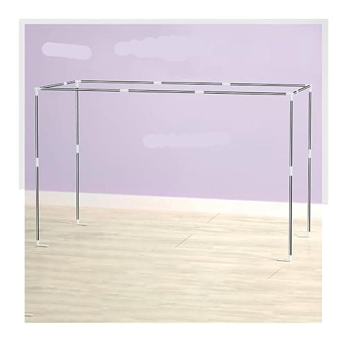 VEGIONES Canopy Bed Frame - Twin Bunk Bed Canopy with Post Poles and Curtains - Image 1