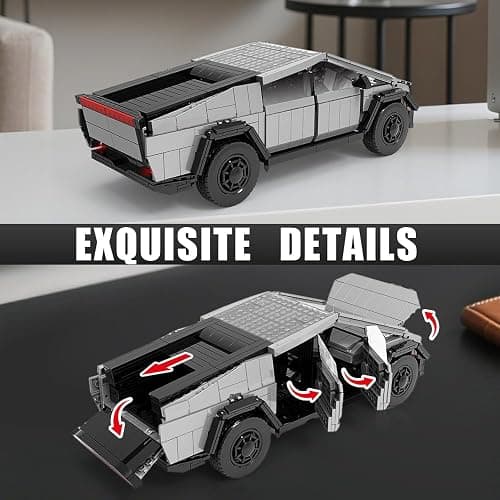 Light-Up Car Building Set,1:14 City Cyber Off-Road Truck Building Toy with Lights,STEM Building Block for Adults Kids,Boys and Girls,Ideas Creative Gift for Car Lovers,1547 pcs Collectible Model Kit thumbnail 4