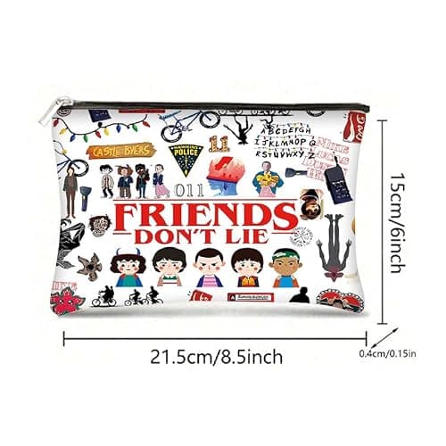 Niarezom Stranger TV Makeup Bag, Movie Theme Cosmetic Bag, Perfect Birthday, Christmas, Anniversary, Graduation Gifts for Bestie, Sister, Friends, Movie Fans thumbnail 6