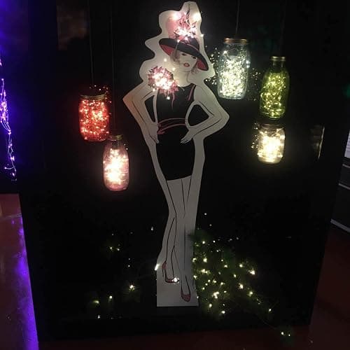 2 Pack Battery Operated Led String Lights,Mini Led Fairy Lights with Timer 6Hours On/18Hours Off for Wedding Party Decorations, 50Count LEDs,18Ft Silver Wire (Warm White) thumbnail 5