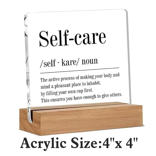 Spa Decor for Spa Room, Self Care Gifts for Women Men, Mental Health Gifts, Self Care Definition Massage Room Bathroom Decorative Signs Plaque thumbnail 3