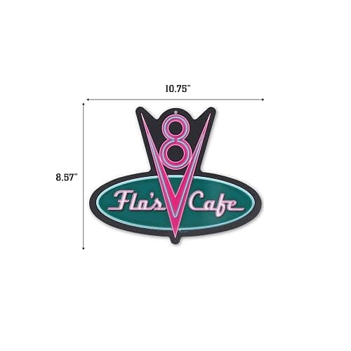 Disney Pixar Cars Flo's V8 Cafe Metal Wall Sign | Fun Cars Diner Decoration for Home thumbnail 3