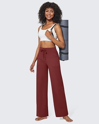 G4Free EverGoing Wide Leg Pants for Women Yoga Pants High Waist Sweatpants with Pockets Stretch Lounge Pants Comfy Workout thumbnail 6
