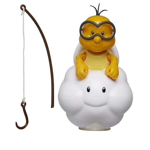 World of Nintendo Super Mario Lakitu 4” Articulated Figure with Fishing Pole thumbnail 7