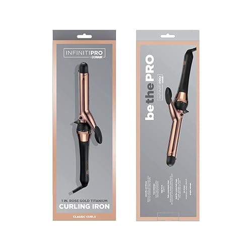 CONAIR INFINITIPRO Rose Gold Titanium 1-Inch Curling Iron, 1-inch barrel produces classic curls – for use on short, medium, and long hair thumbnail 7
