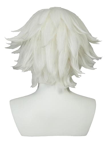 Micotaku Miraculous Ladybug Officially Licensed Cat Blanc White Short Cosplay Wig thumbnail 3