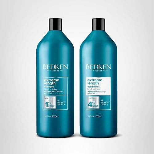 Redken Extreme Length Biotin Shampoo & Conditioner Set For Longer Hair – Promotes Healthy Hair Growth, Strengthens Damaged Hair, Prevents Hair Breakage, Infused With Biotin thumbnail 11