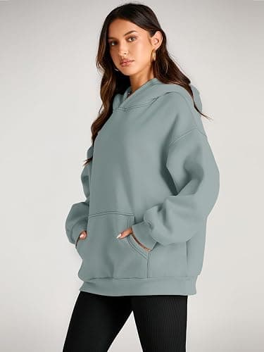 Trendy Queen Womens Oversized Hoodies Fleece Sweatshirts Fall Fashion 2025 Pullover Sweaters Winter Clothes thumbnail 3