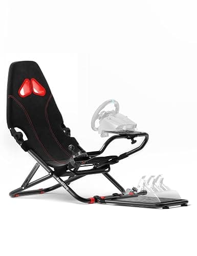 RACGTING Racing Simulator Cockpit for G920 G29 G923, Foldable Racing Simulator for Thrustmaster T248X T248 T300 T150 458 TX Xbox PS5 PS4 PC (Black) - Image 1