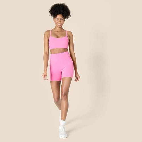 Amazon Essentials Women's Active FormFlex Buttery Soft High Waist Yoga Biker Shorts thumbnail 5
