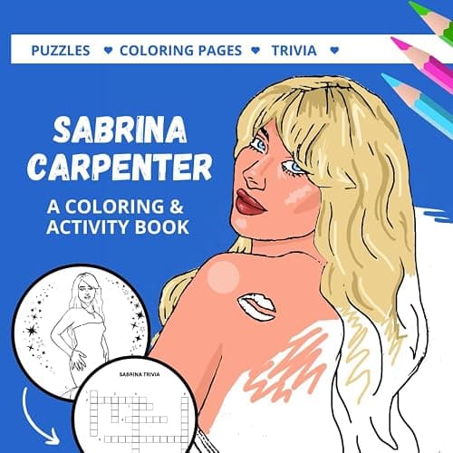 Short N' Sweet - A Sabrina Carpenter Activity Book: Coloring pages, activity pages, and more! - Image 1