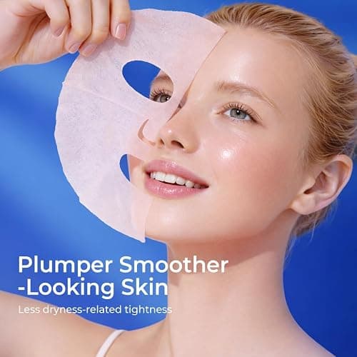 PROF.LING Real Deep Hyaluronic Acid Face Mask, Deep Hydrating & Moisturizing Sheet Mask for Dry, Dehydrated & Sensitive Skin, Intensive Moisture Care, Korean Skincare, 28g x 5 ea thumbnail 2
