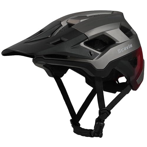 Bike Helmet for Adult, Moutain Road Bicyle Helmet Certified Adjustable MTB Cycling Helmet with Removable Visor and EPS Foam Interior - Image 1