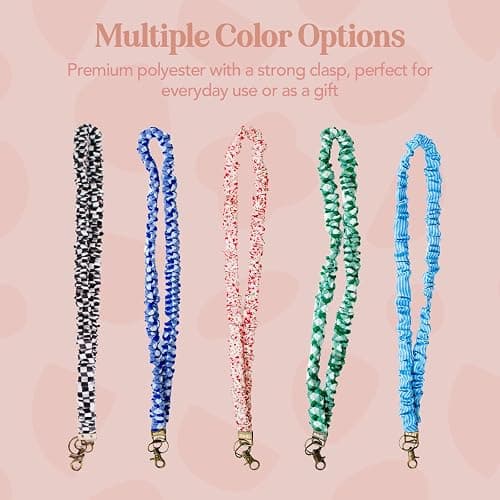 ANDI Neck Lanyard For Women - Scrunchie Cute Lanyard for Keys, Id Card Holder, Wallet - Aesthetic Long Lanyard thumbnail 6