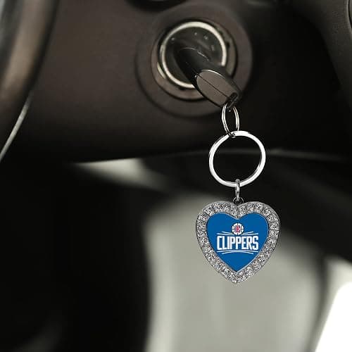 Rico Industries NCAA Team Color Rhinestone Heart Keychain - Great Accessory thumbnail 4