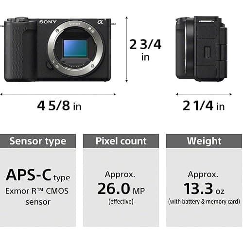 Sony Alpha ZV-E10 II Mirrorless Camera with 16-50mm Lens (Black) (ZVE10M2KB) + 64GB Memory Card + Bag + Card Reader + HDMI Cable + Flex Tripod + Hand Strap + Memory Wallet + Cleaning Kit (Renewed) thumbnail 8