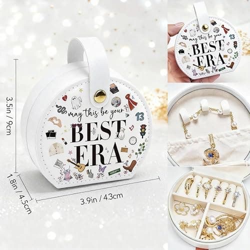 Best Eras Inspired Jewelry Boxes, Singer Inspired Travel Jewelry Box, Friendship Bracelet Box Holder, Birthday Gift for Girls Women, Gifts Idea for Christmas, Buckle Jewelry Box, Jewelry Case thumbnail 3