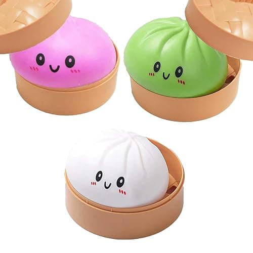New -Dumpling Squishies & Dumpling Squishy Mystery Box, Relieving Stress .Squishy Dumplings. (Purple) thumbnail 5