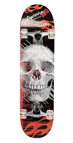 ChromeWheels 31 inch Skateboard Double Kick Skate Board Cruiser Longboard 8 Layer Maple Deck Skateboards for Kids and Beginners - White thumbnail 8