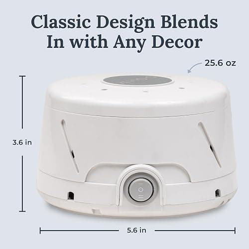 Yogasleep Dohm Classic (White) The Original White Noise Sound Machine, Soothing Natural Sounds from a Real Fan, Sleep Therapy for Adults & Baby, Noise Cancelling for Office Privacy & Meditation thumbnail 5