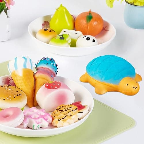 Party Favors 30Pcs Kawaii Squishies Christmas Stocking Stuffers Random Slow Rising Squeeze Fidget Toy Phone Straps Stress Ball Toys for Kids Adults Birthday Pinata Easter Basket Fillers Pretend Play thumbnail 7