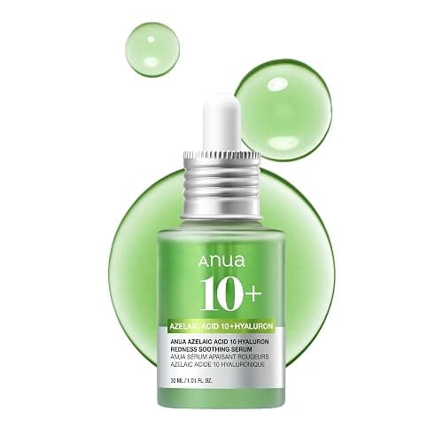 Anua Azelaic Acid 10 Hyaluron Redness Soothing Serum, Facial Serum for Sensitive skin, Hyaluronic Acid, Niacinamide, Spot Care, Natural Color, Vegan, Korean Skincare (30ml/ 1.01 fl oz.) - Image 1