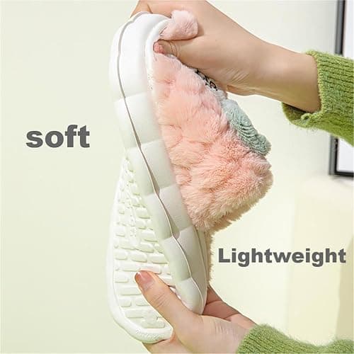 Thigies Damen Hausschuhe Winter Plüsch Warm Pantoffeln Herren Foam Slipper Rutschfest Flauschig Hausschuh thumbnail 6