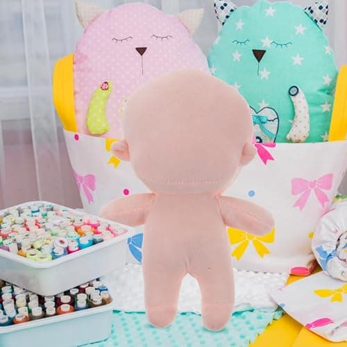 DOITOOL 7.87In Plush Blank Doll Body for DIY Crafting Adorable Stuffed Toy for Girls Portable Soft Doll Model for Creative Play and Early Childhood Education thumbnail 9