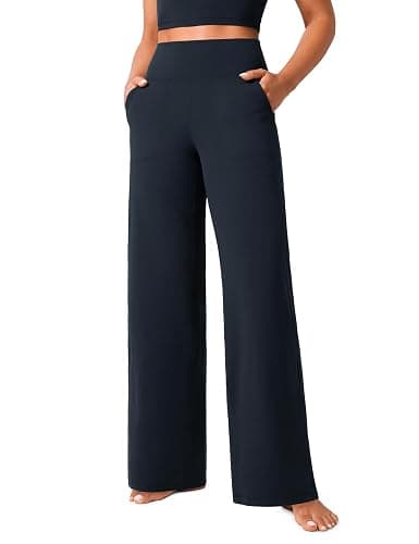 CRZ YOGA Butterlift Wide Leg Pants Pockets 29"/31"/33" - High Waisted Yoga Lounge Buttery Soft Comfy Casual Womens - Image 1