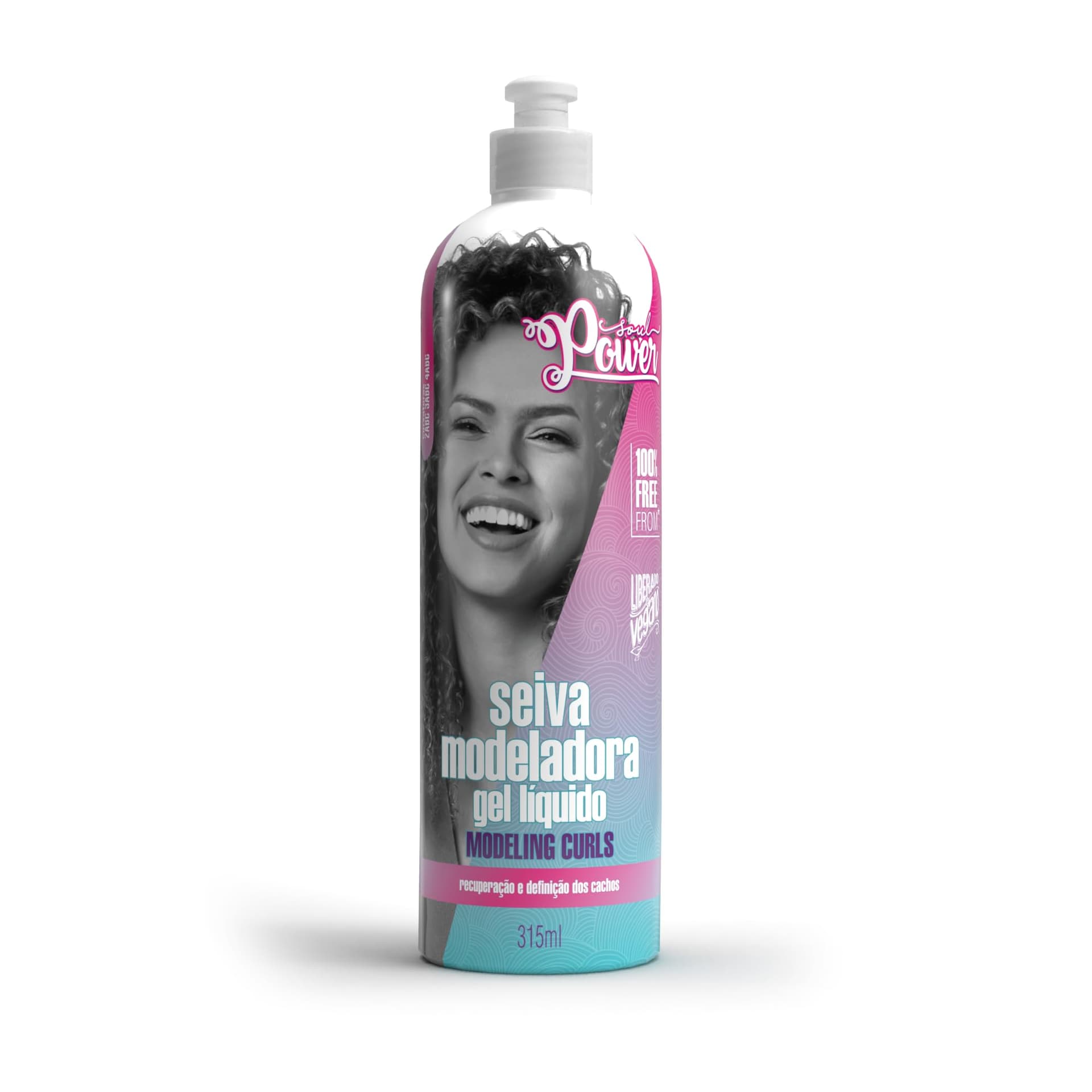 Seiva Modeladora Soul Power - Gel Líquido, Recupera e Define os Cachos - 315ml - Image 1