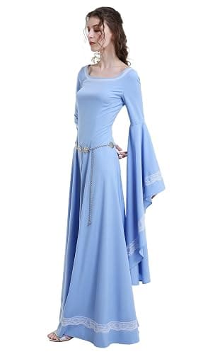 Daizbella Renaissance Dress Gown for Women - Medieval Dress with Lace Decoration for Halloween Party or Renaissance Fair thumbnail 2